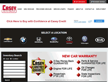 Tablet Screenshot of caseyauto.com